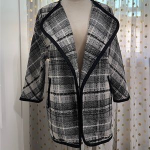 NEW H&M Cardinal Checkered Jacket